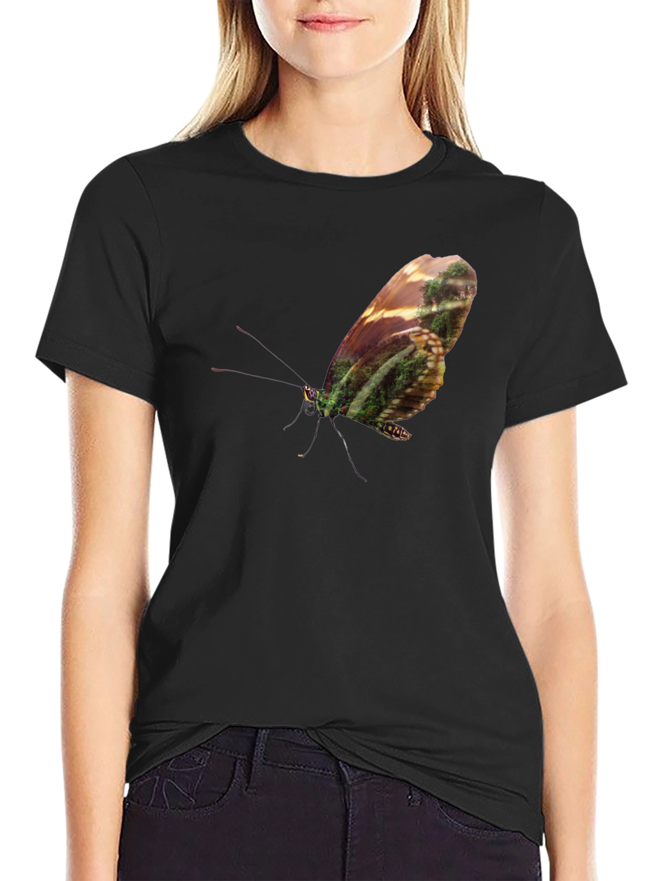 Butterfly Forest T-Shirt - Nature Lovers Tee
