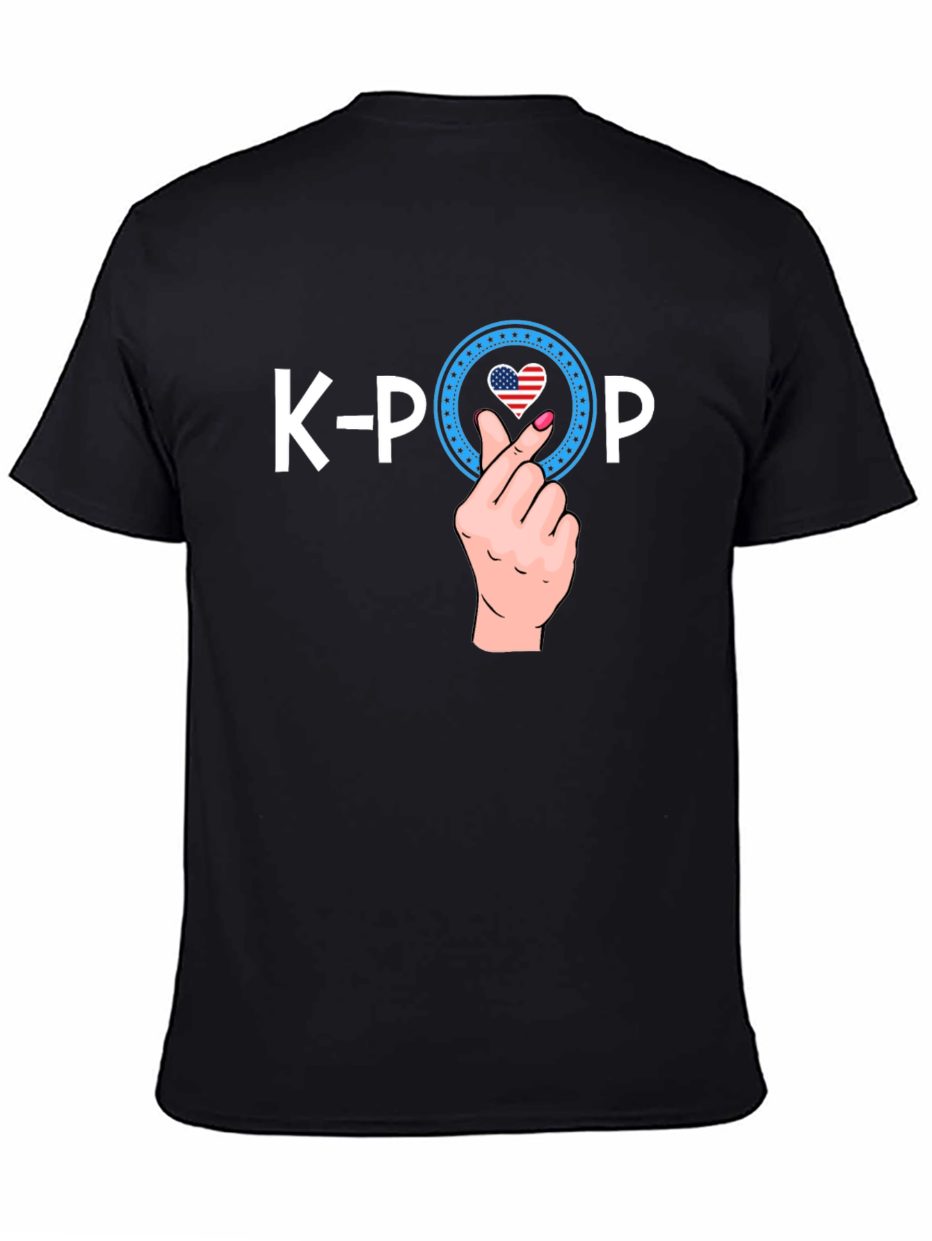K-Pop USA Heart Hand Sign T-Shirt