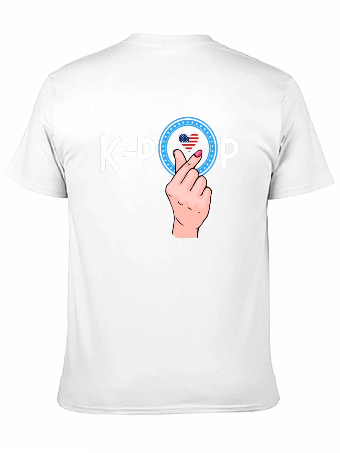 K-Pop USA Heart Hand Sign T-Shirt