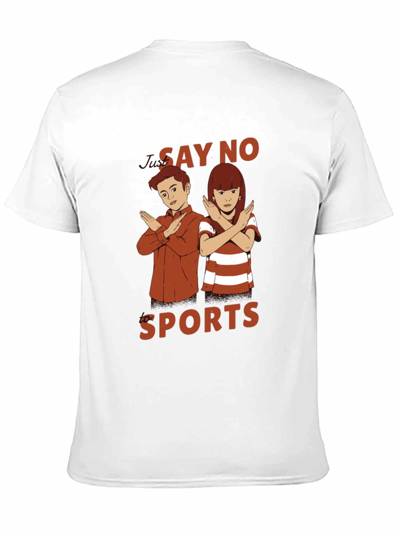 Say No Sports Graphic T-Shirt - Black