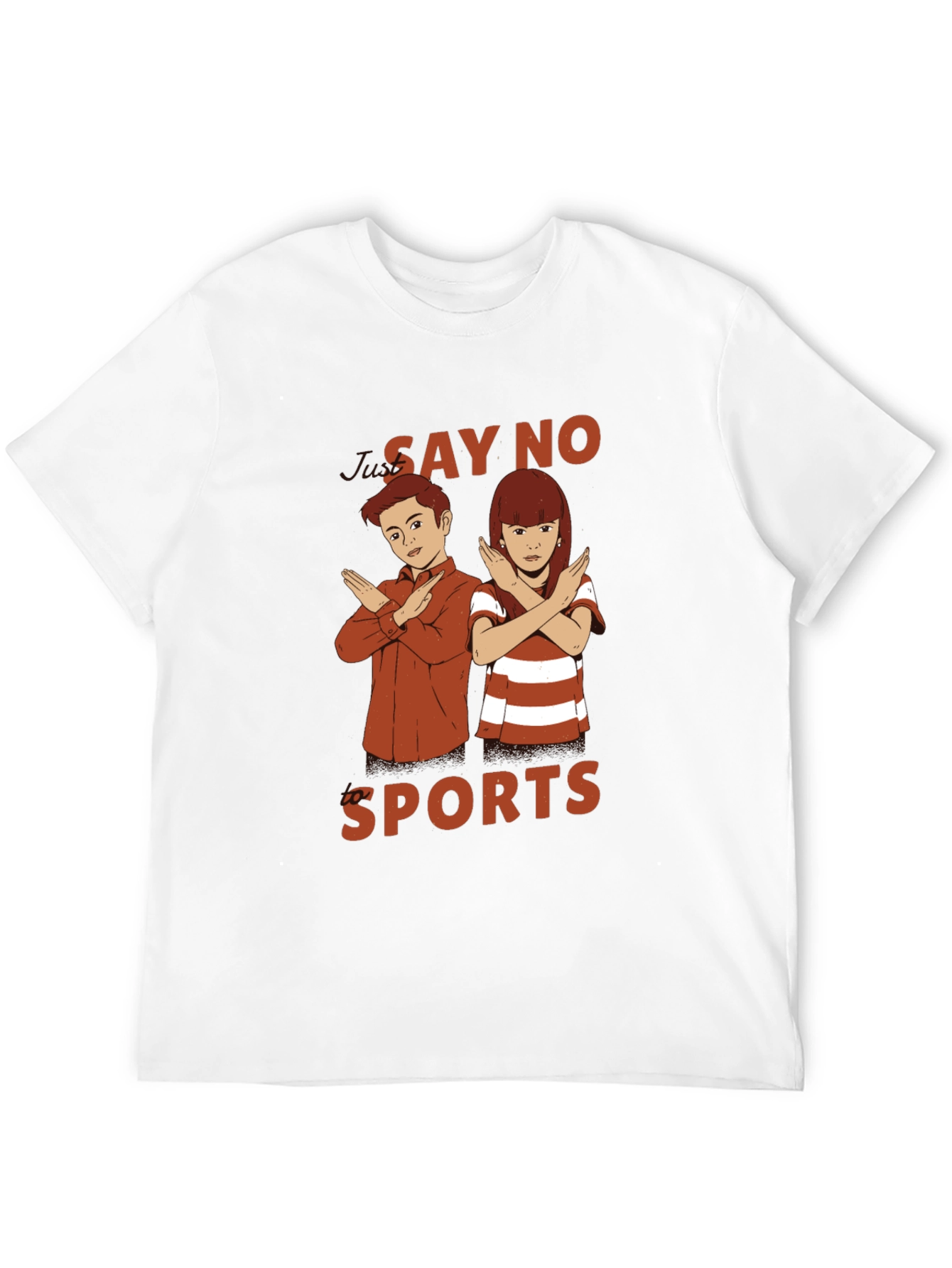 Say No Sports Graphic T-Shirt - Black