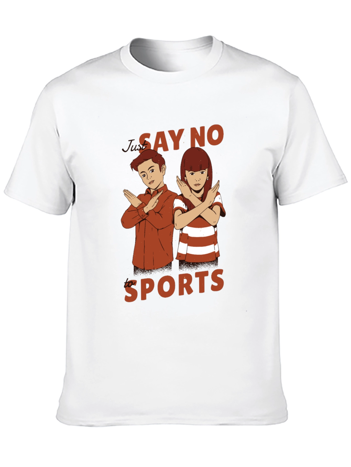 Say No Sports Graphic T-Shirt - Black