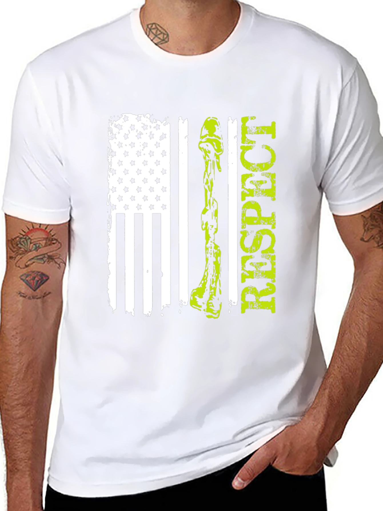 Respect Flag Graphic T-Shirt
