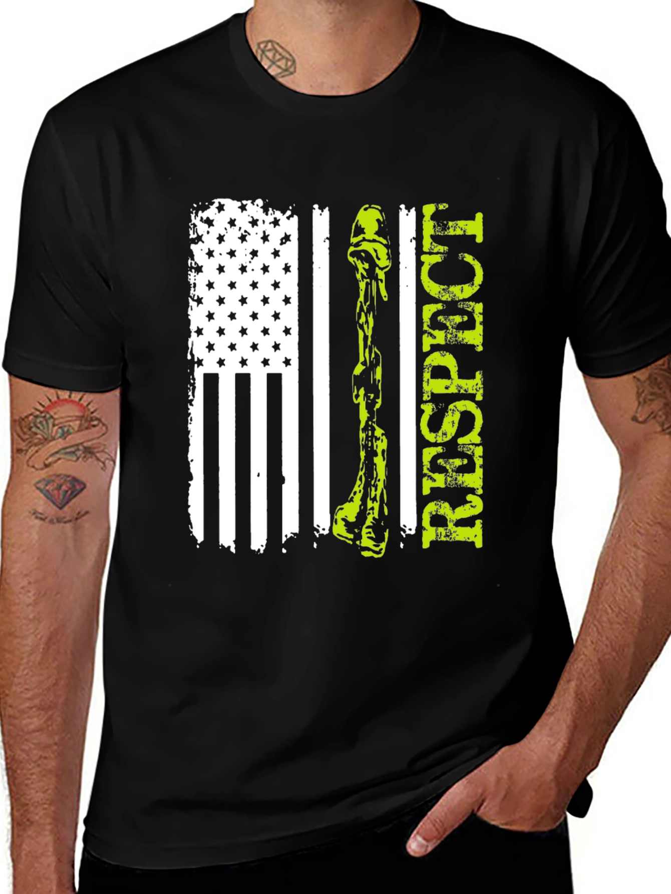 Respect Flag Graphic T-Shirt