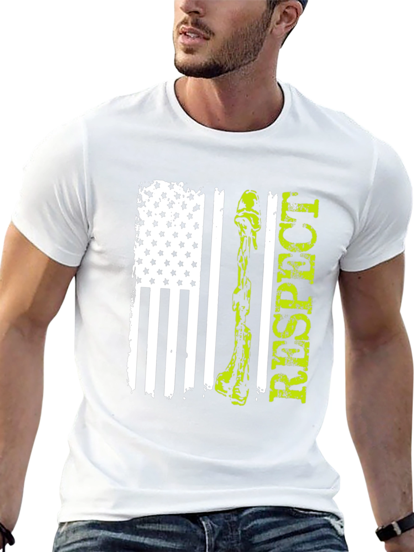 Respect Flag Graphic T-Shirt