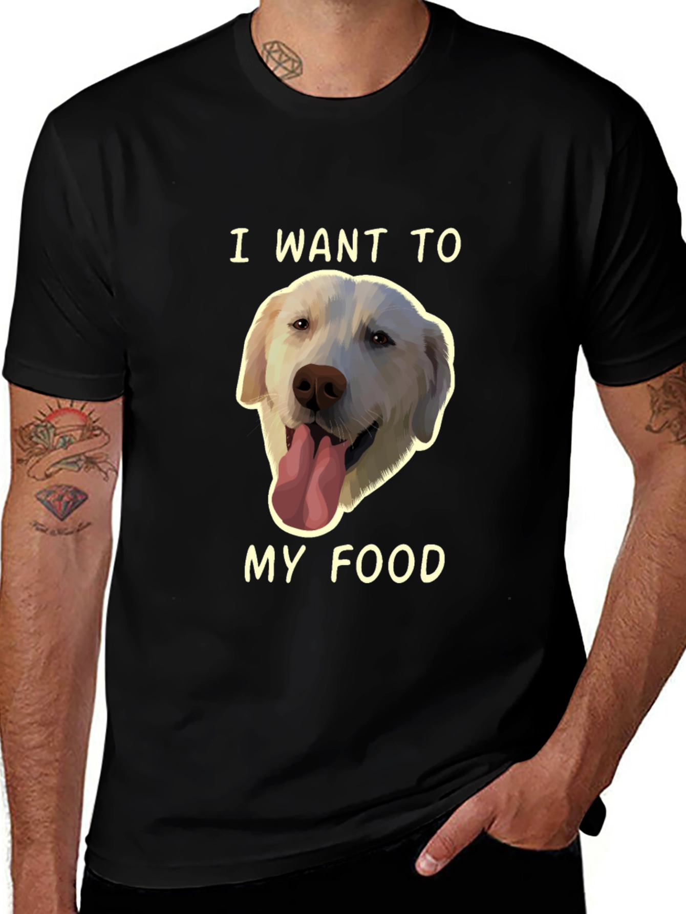 Dog Lover T-Shirt - I Want My Food!