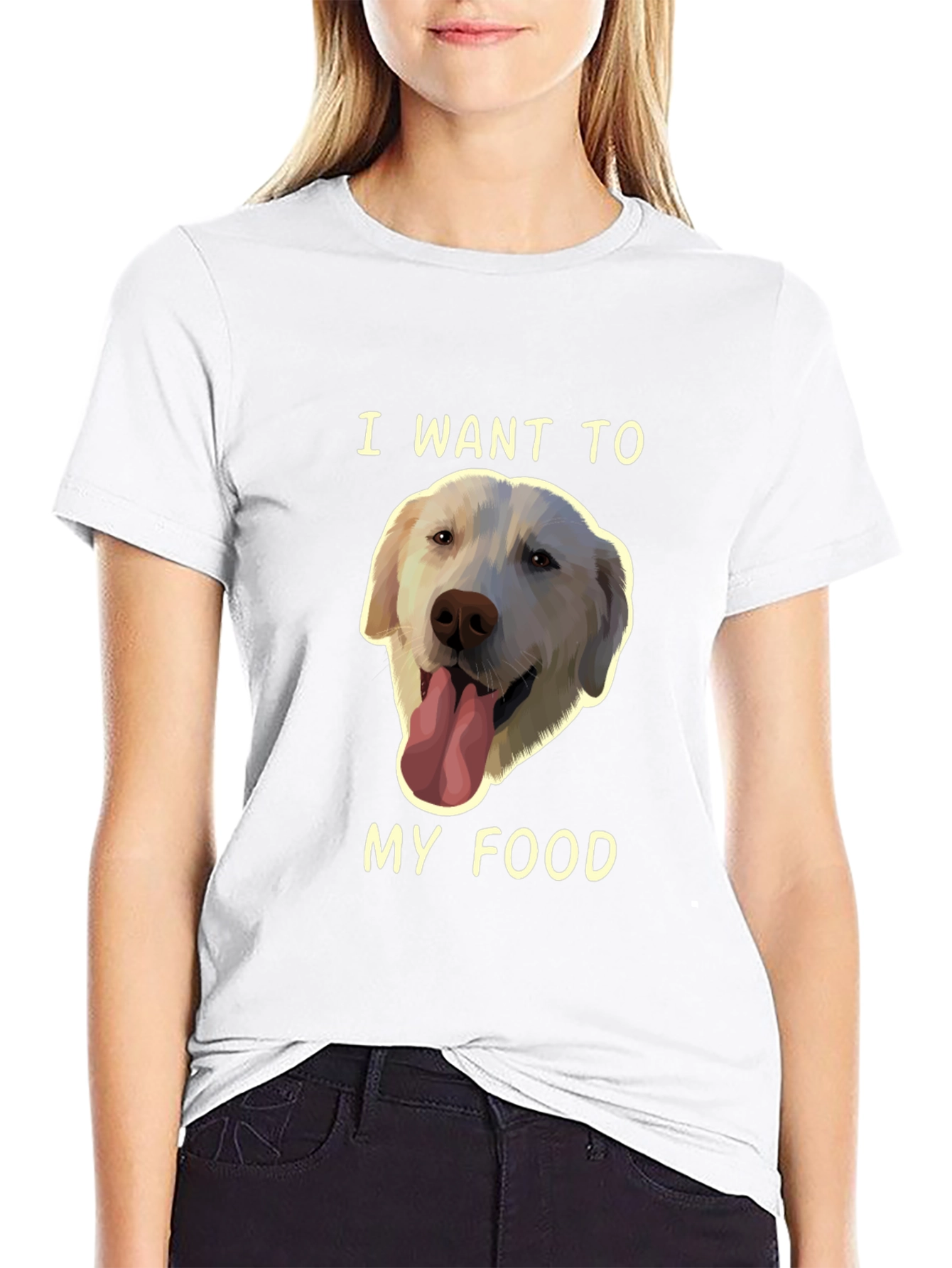 Dog Lover T-Shirt - I Want My Food!