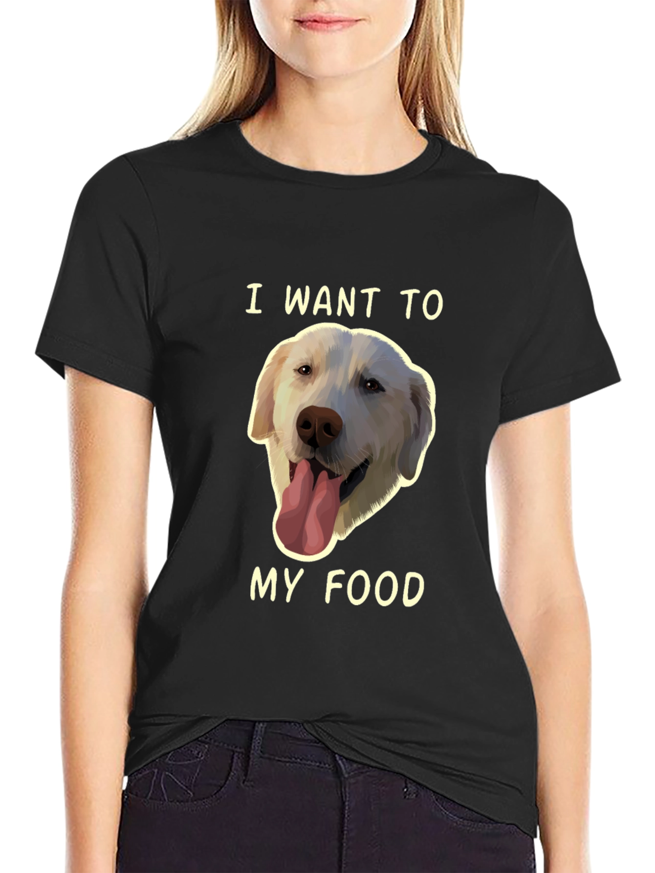 Dog Lover T-Shirt - I Want My Food!