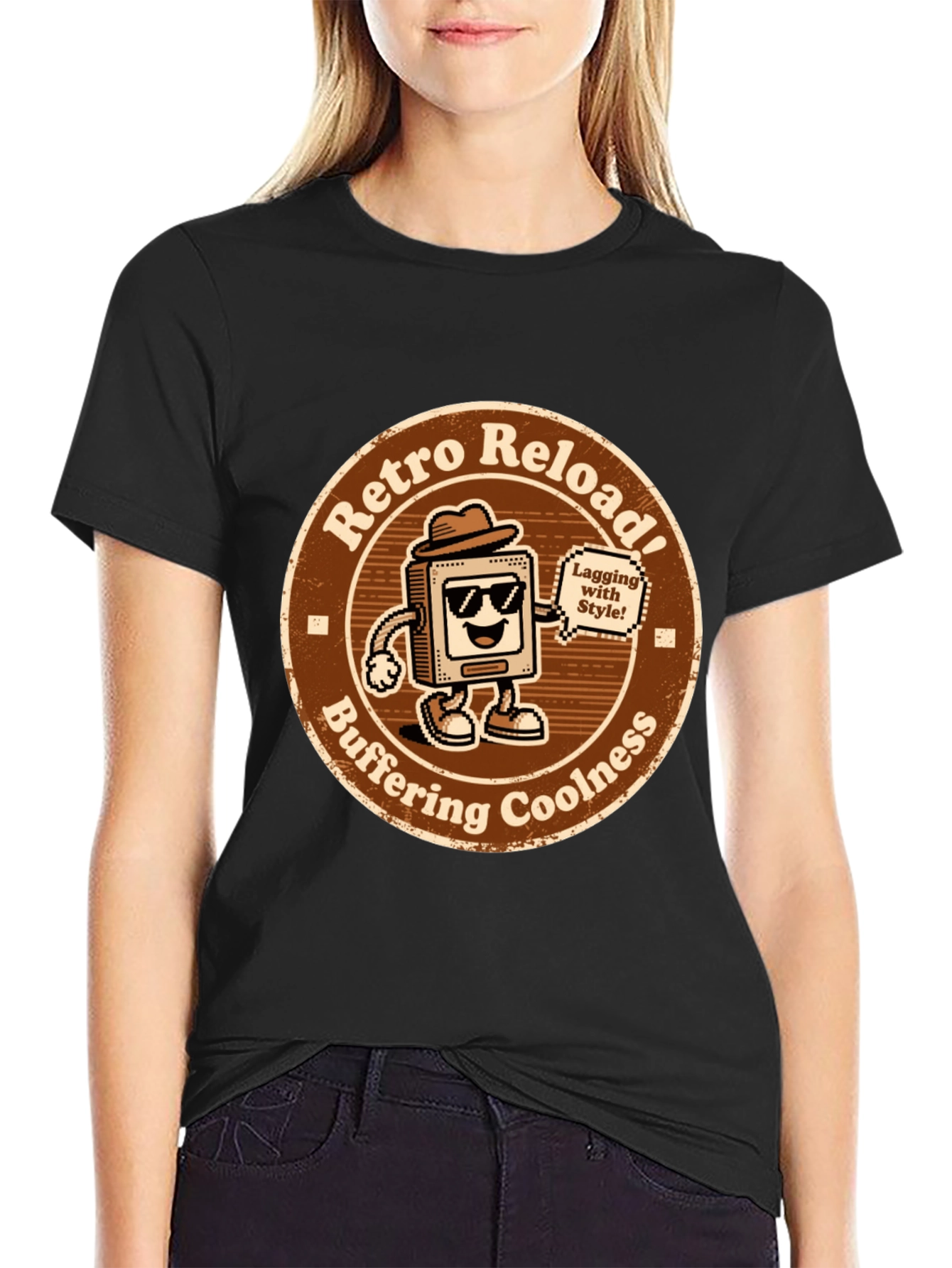Retro Reload T-Shirt - Buffering Coolness