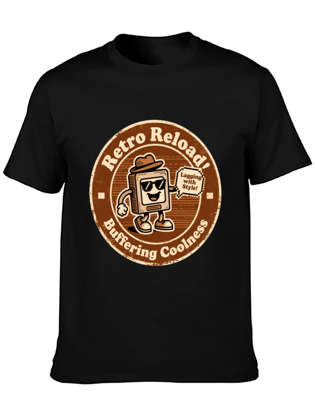 Retro Reload T-Shirt - Buffering Coolness