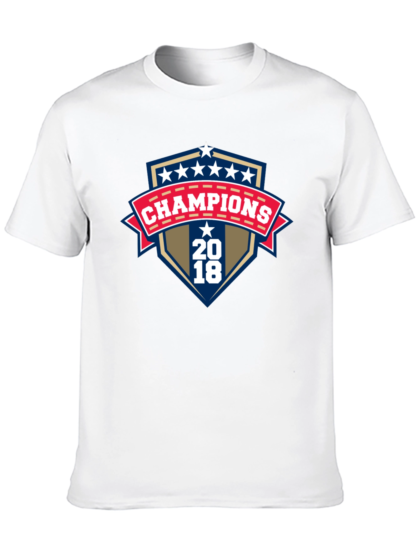 Champions 2018 Graphic Print Black T-Shirt