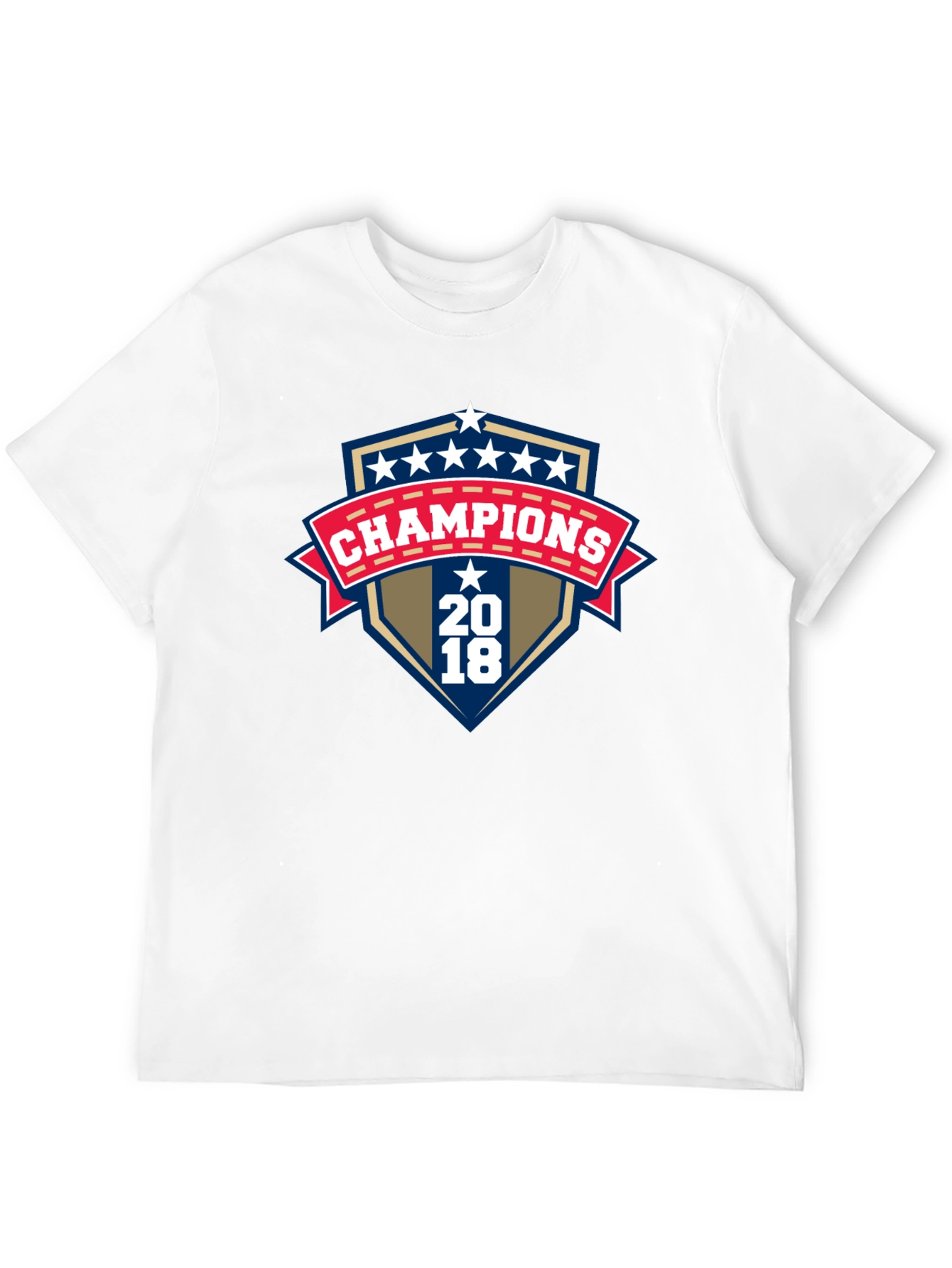 Champions 2018 Graphic Print Black T-Shirt