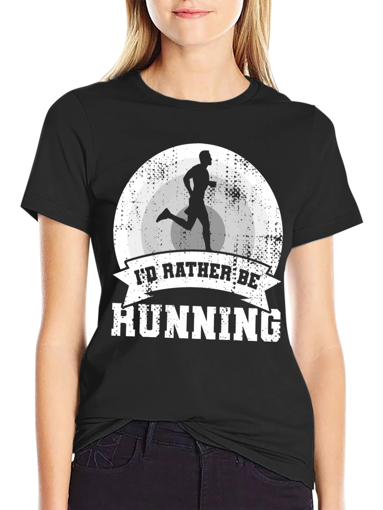 Id Rather Be Running Mens Graphic Tee
