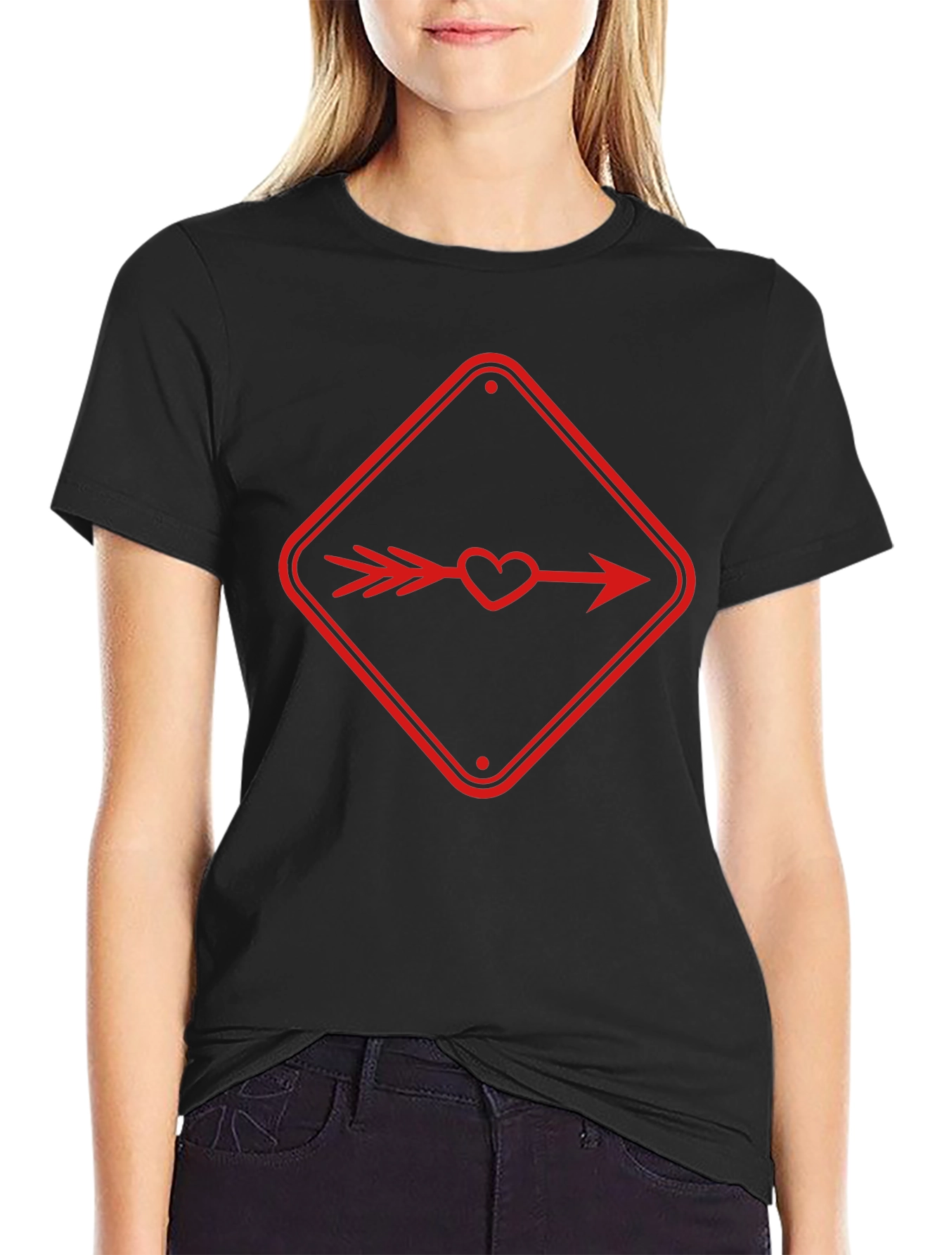 Arrow Heart Graphic Tee - Valentines Day Shirt