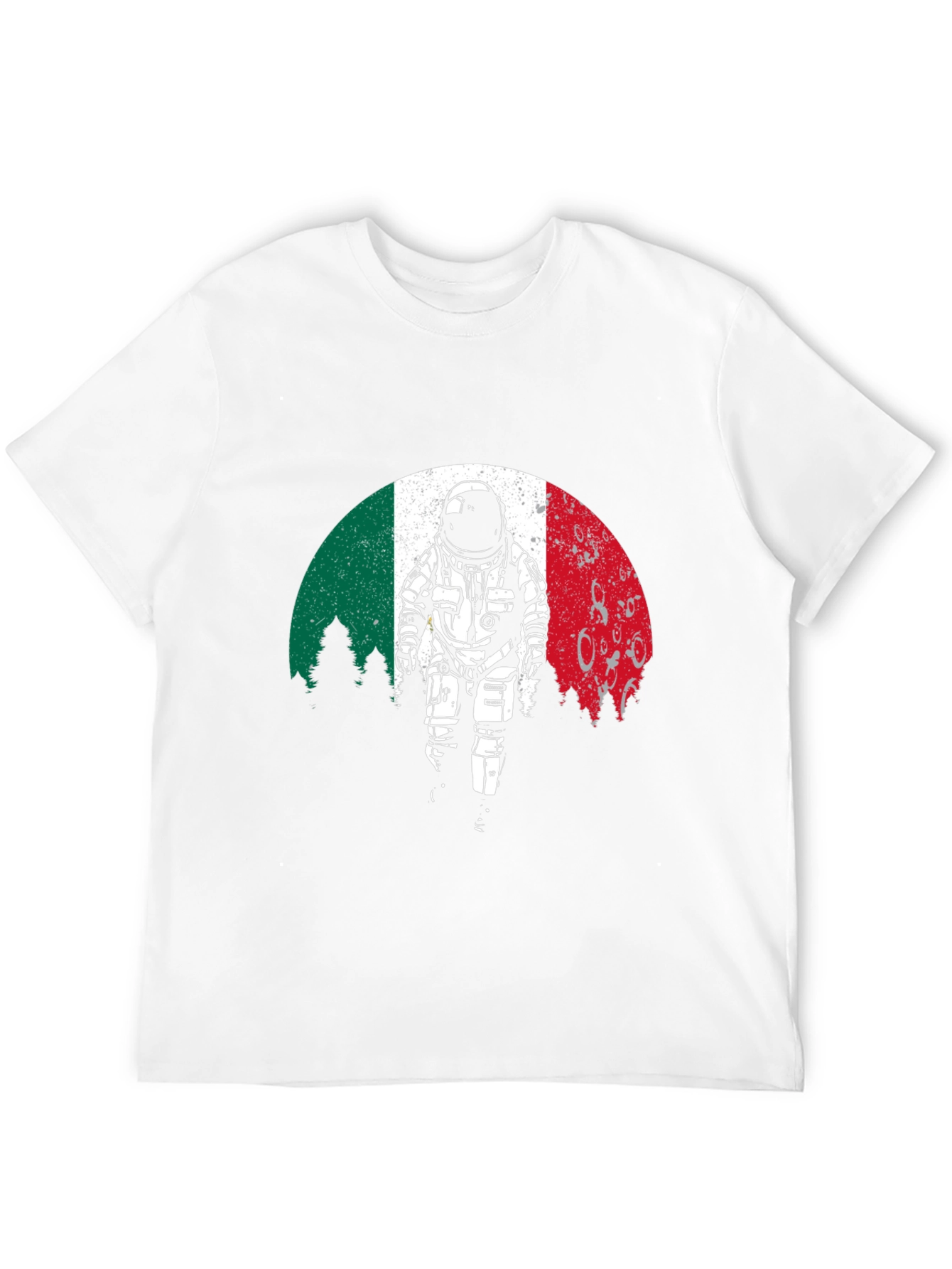 Astronaut T-Shirt: Italian Flag Design