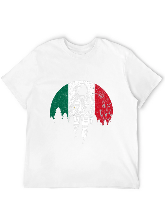 Astronaut T-Shirt: Italian Flag Design