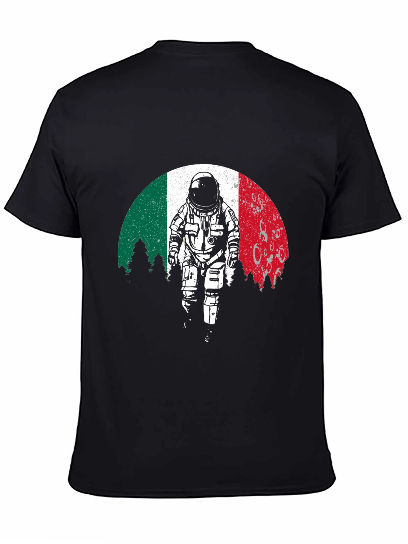 Astronaut T-Shirt: Italian Flag Design