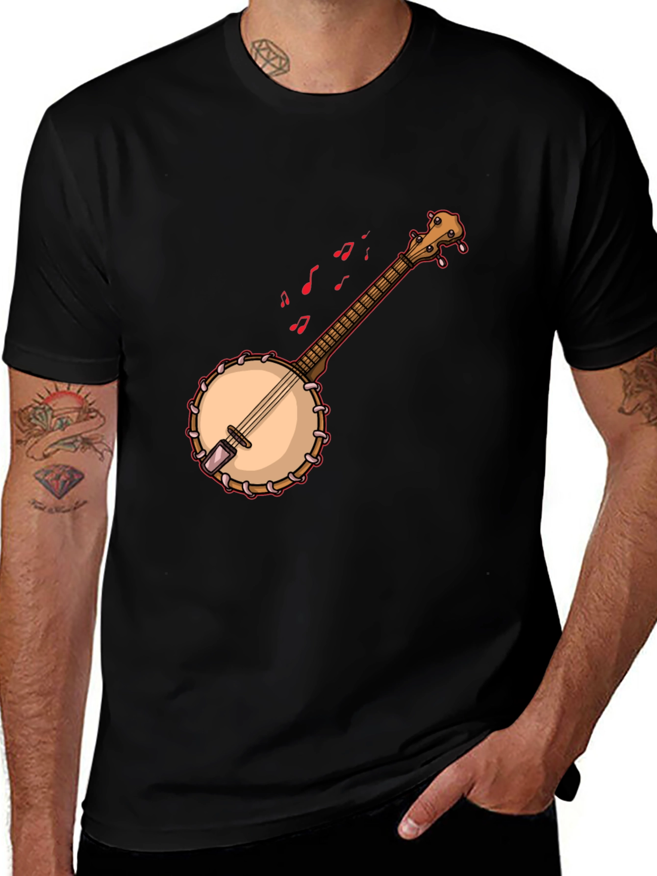 Banjo Graphic T-Shirt - Music Lover Tee