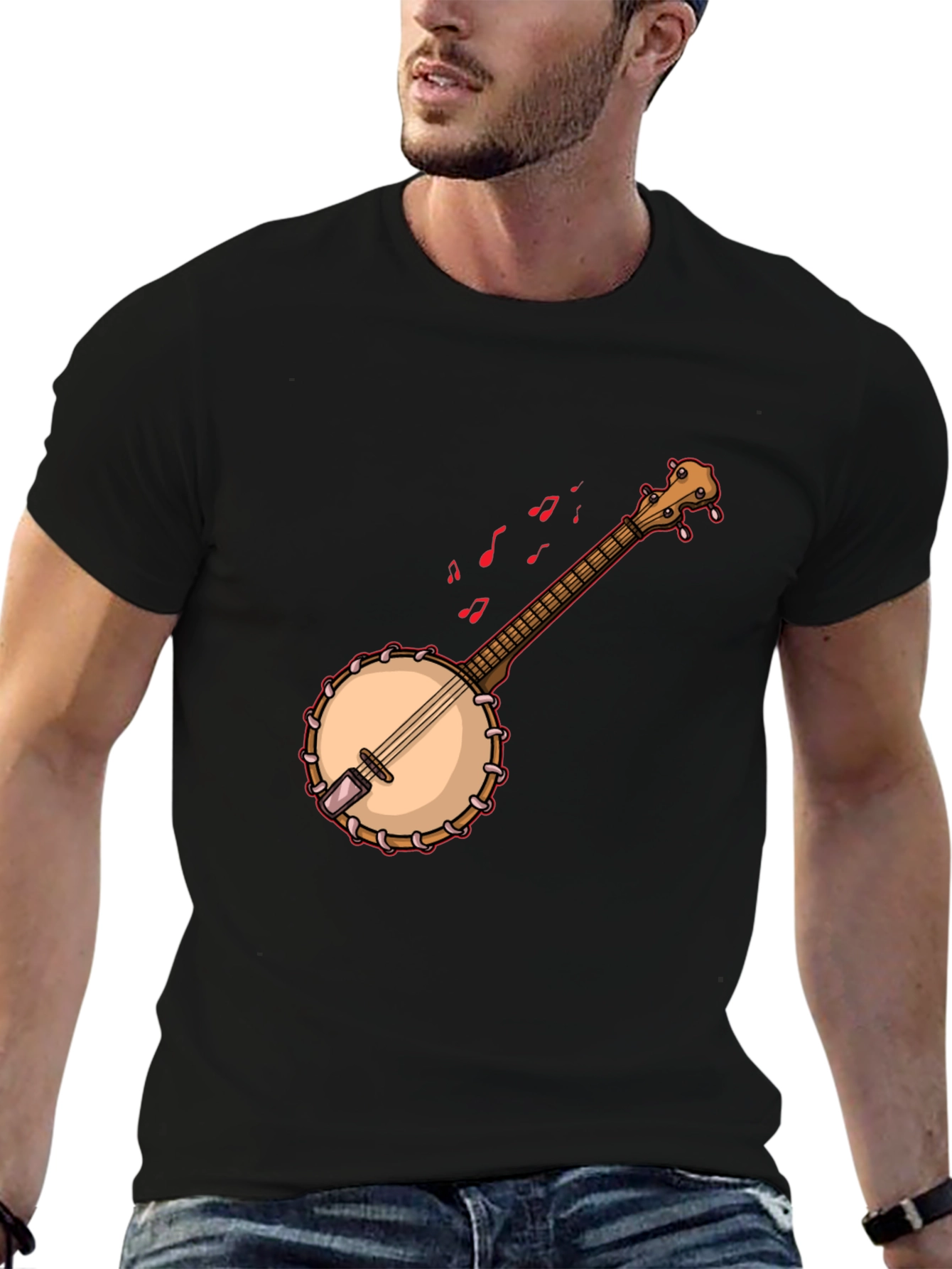 Banjo Graphic T-Shirt - Music Lover Tee
