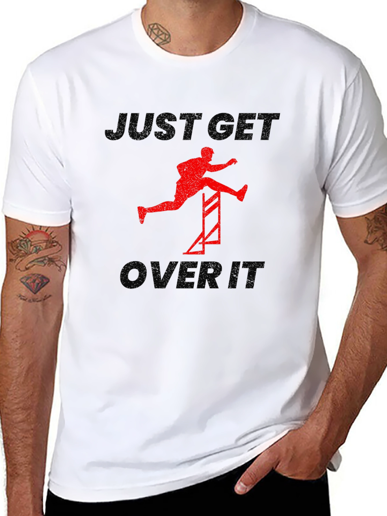 Just Get Over It T-Shirt Motivational Tee