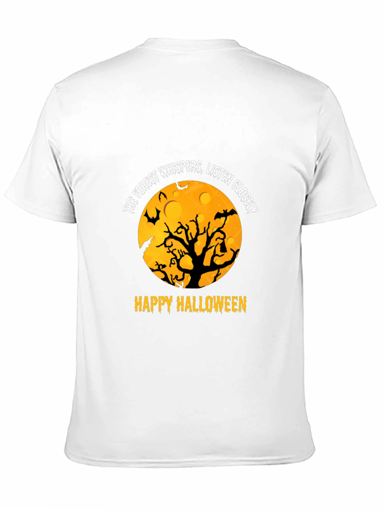 Halloween Forest Whispers Black T-Shirt