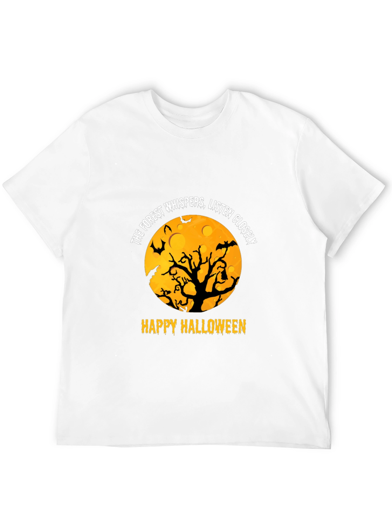 Halloween Forest Whispers Black T-Shirt