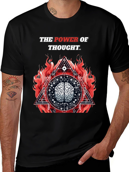 The Power of Thought Graphic Tee - Black