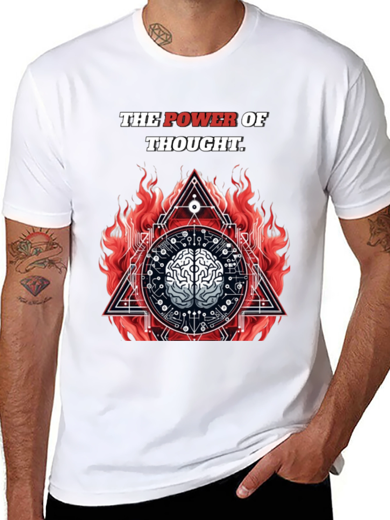 The Power of Thought Graphic Tee - Black