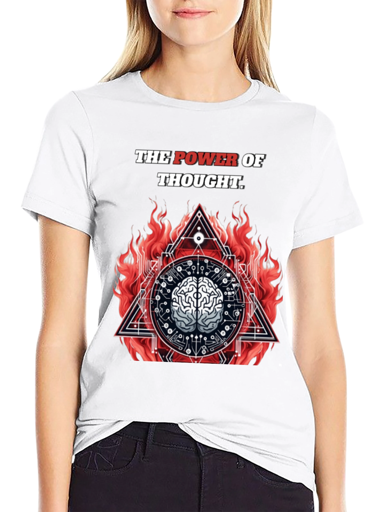 The Power of Thought Graphic Tee - Black