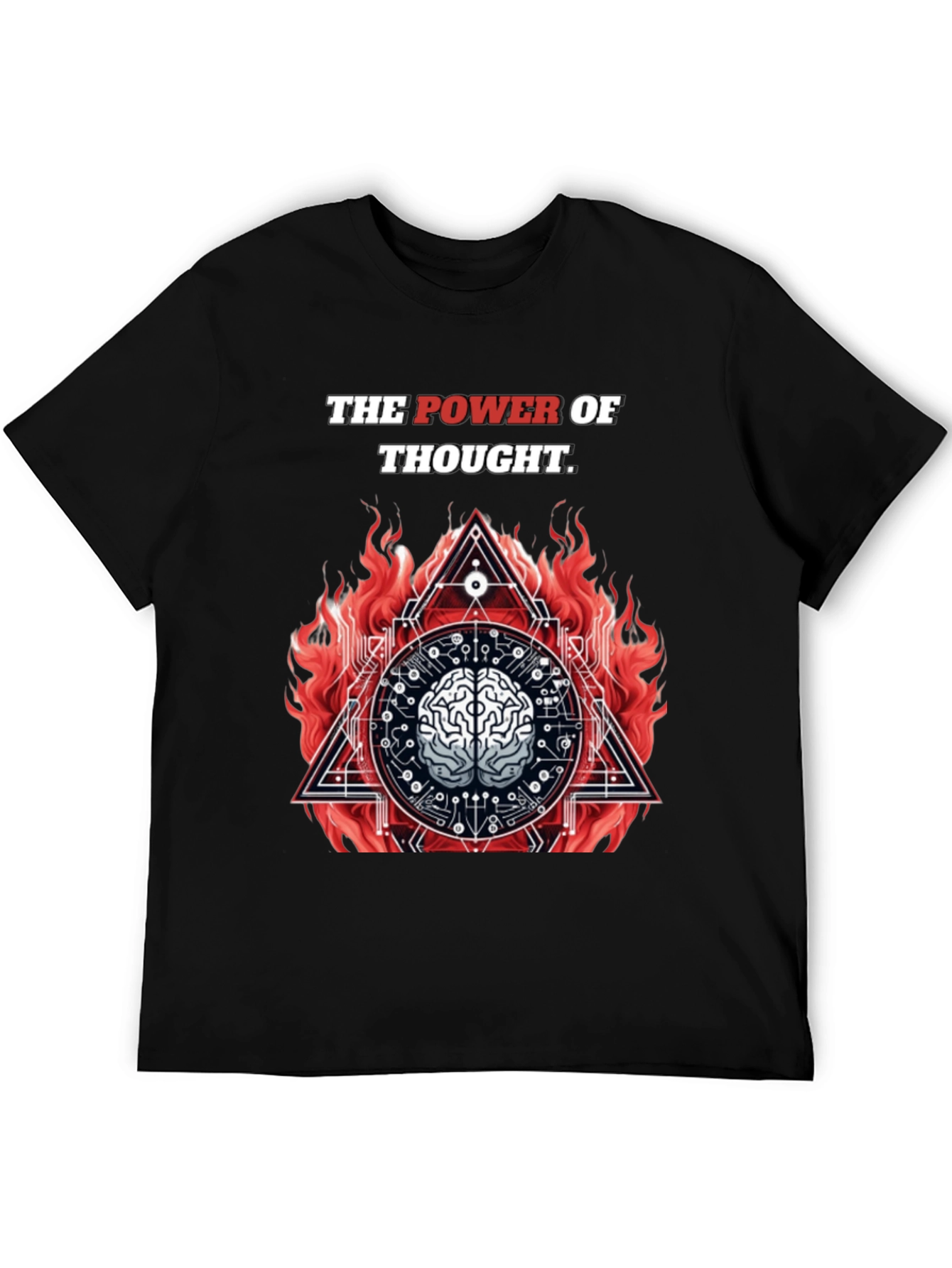 The Power of Thought Graphic Tee - Black