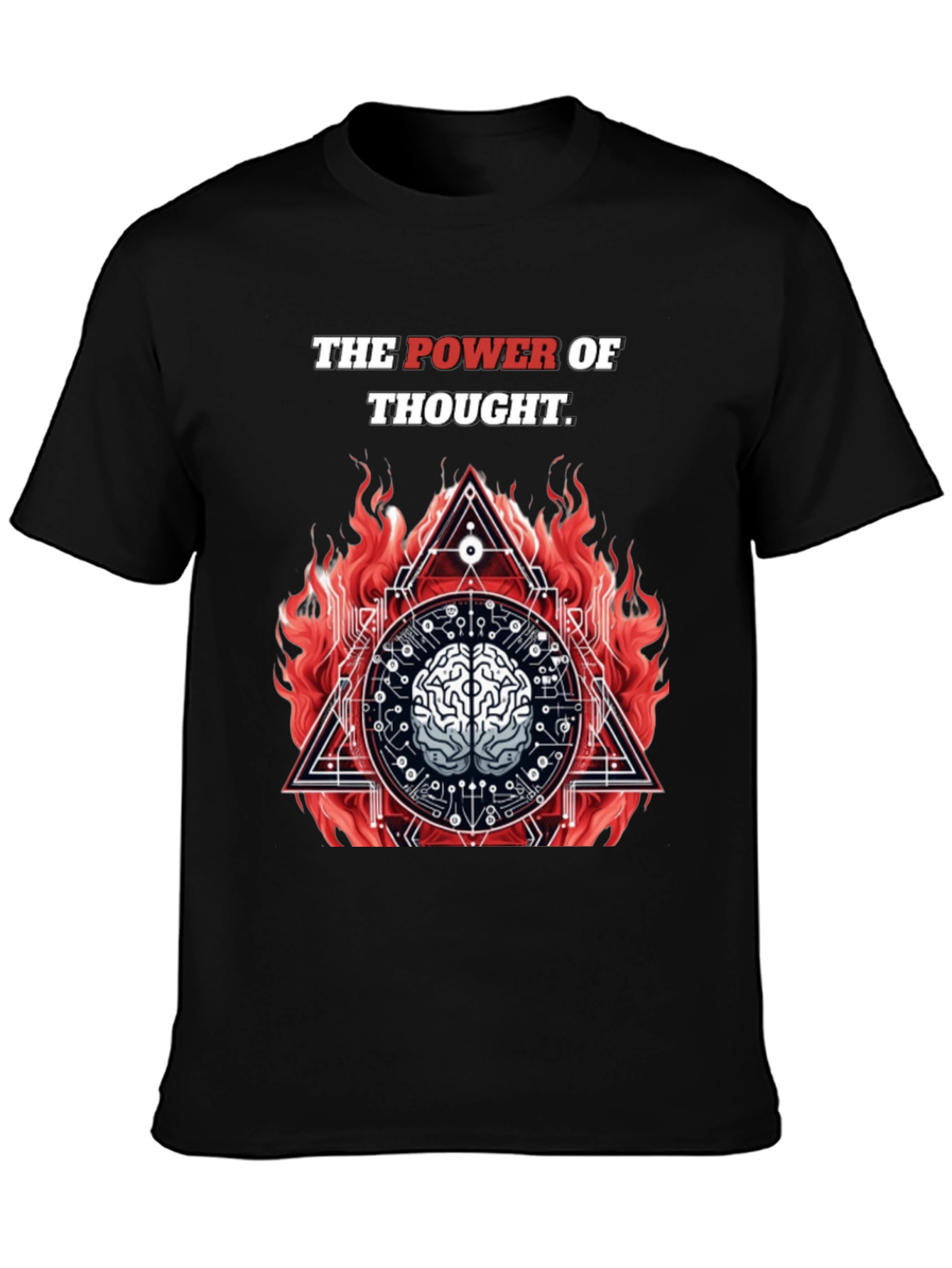 The Power of Thought Graphic Tee - Black