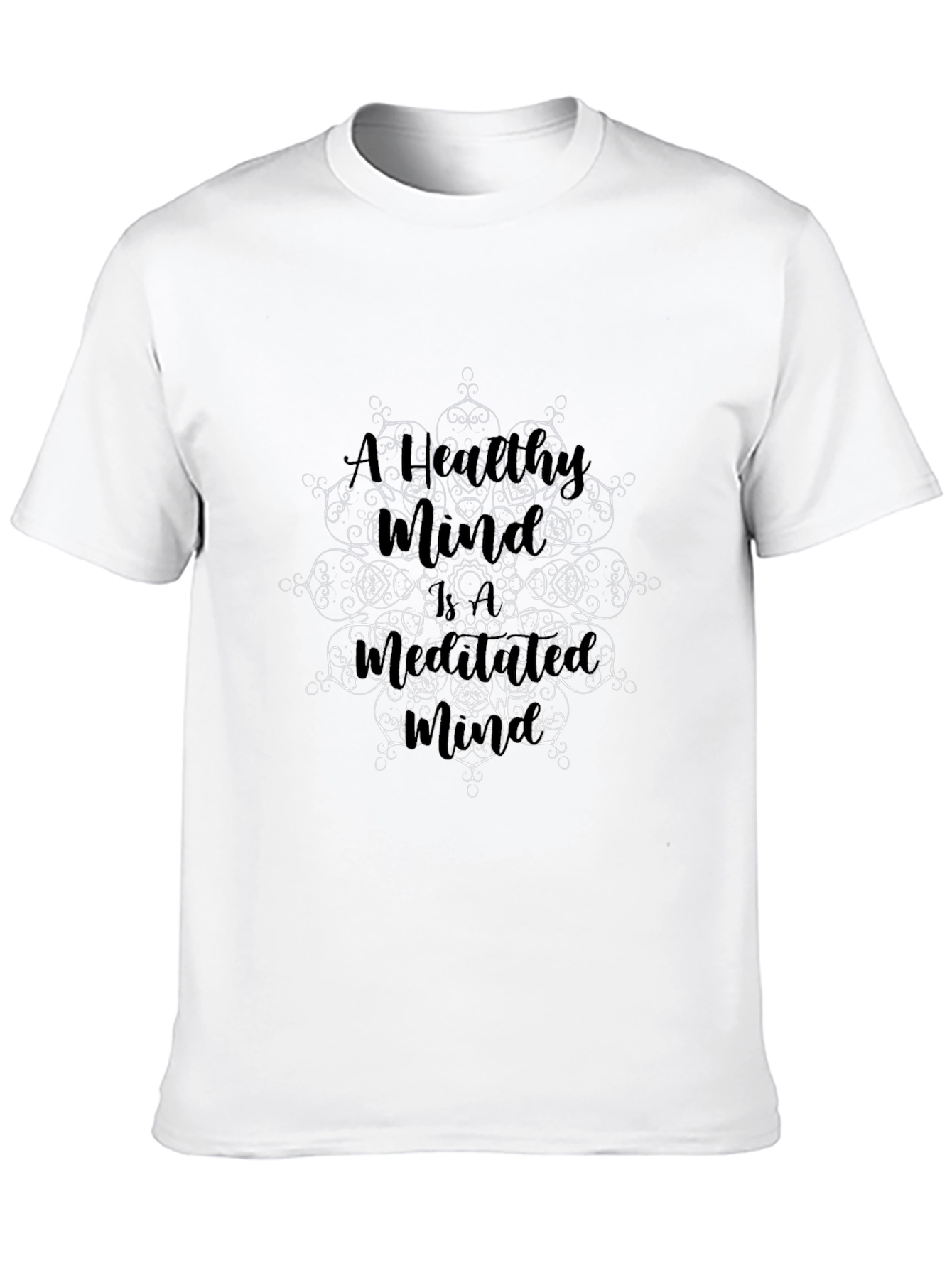 Mandala Art Graphic Black T-Shirt