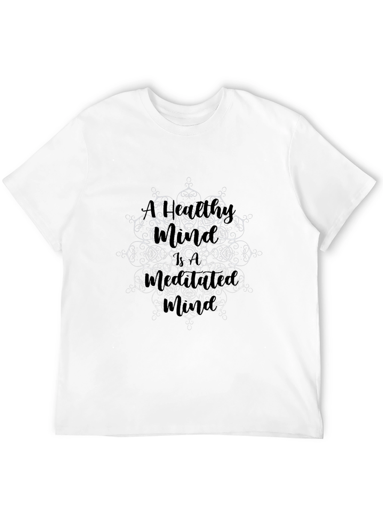 Mandala Art Graphic Black T-Shirt