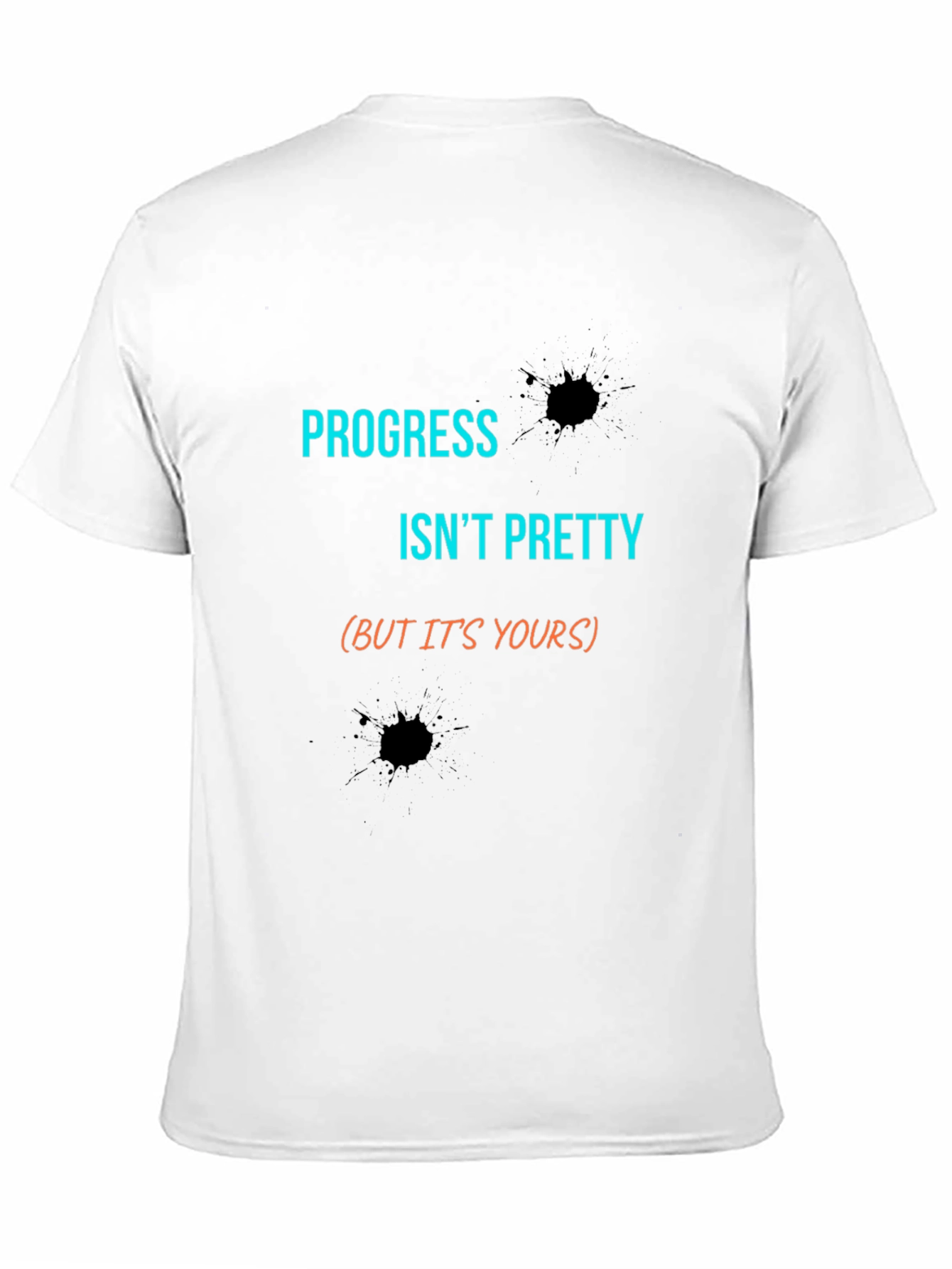 Progress Isnt Pretty Mens Black Graphic Tee