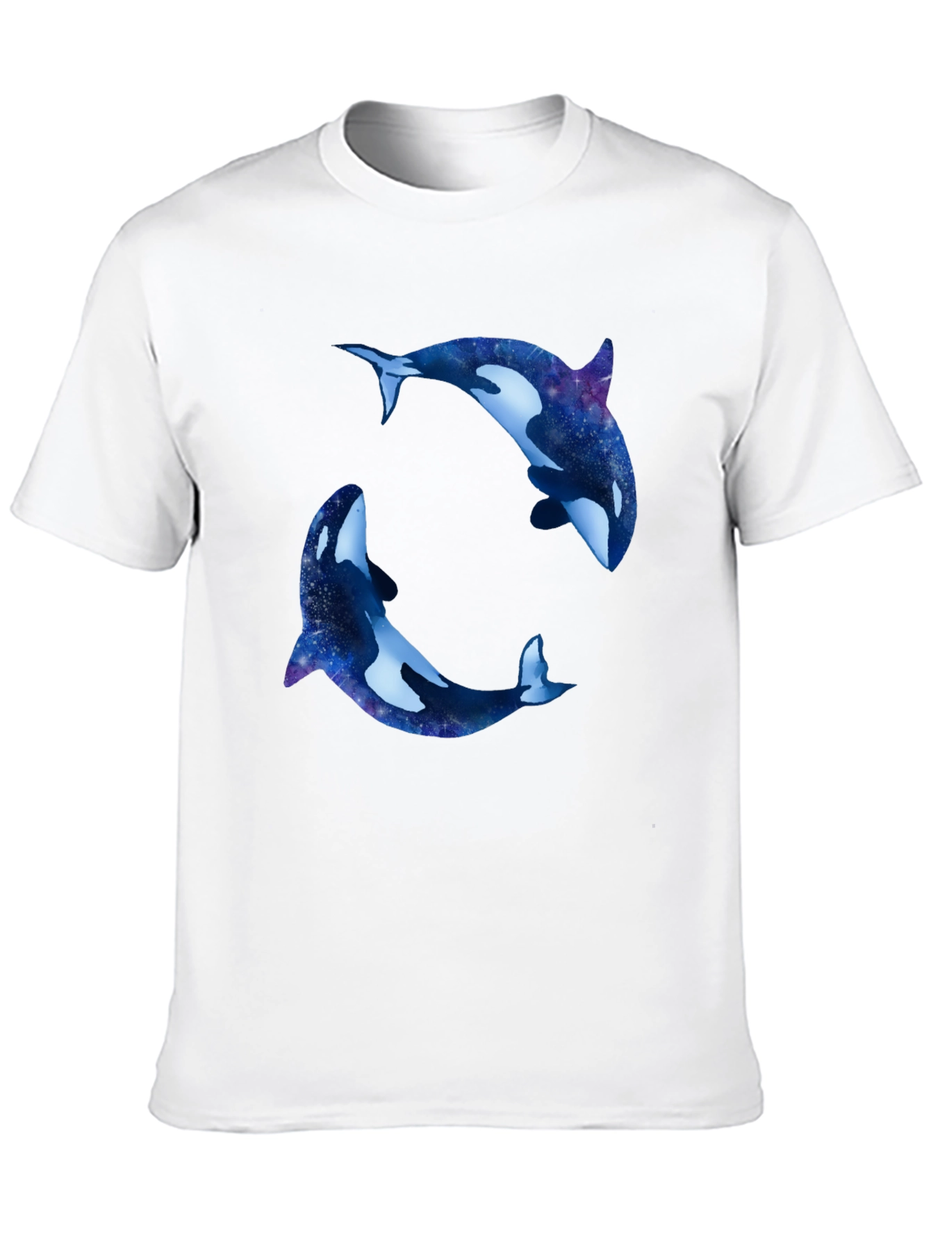 Orca Galaxy T-Shirt - Black Cotton Blend