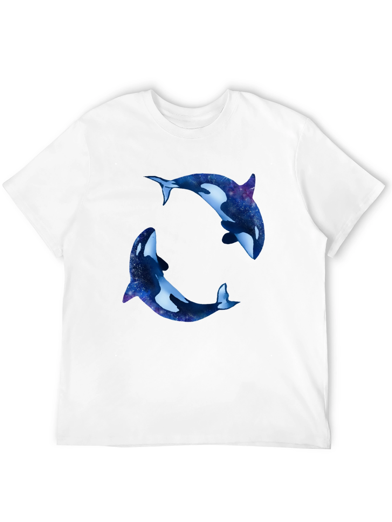 Orca Galaxy T-Shirt - Black Cotton Blend