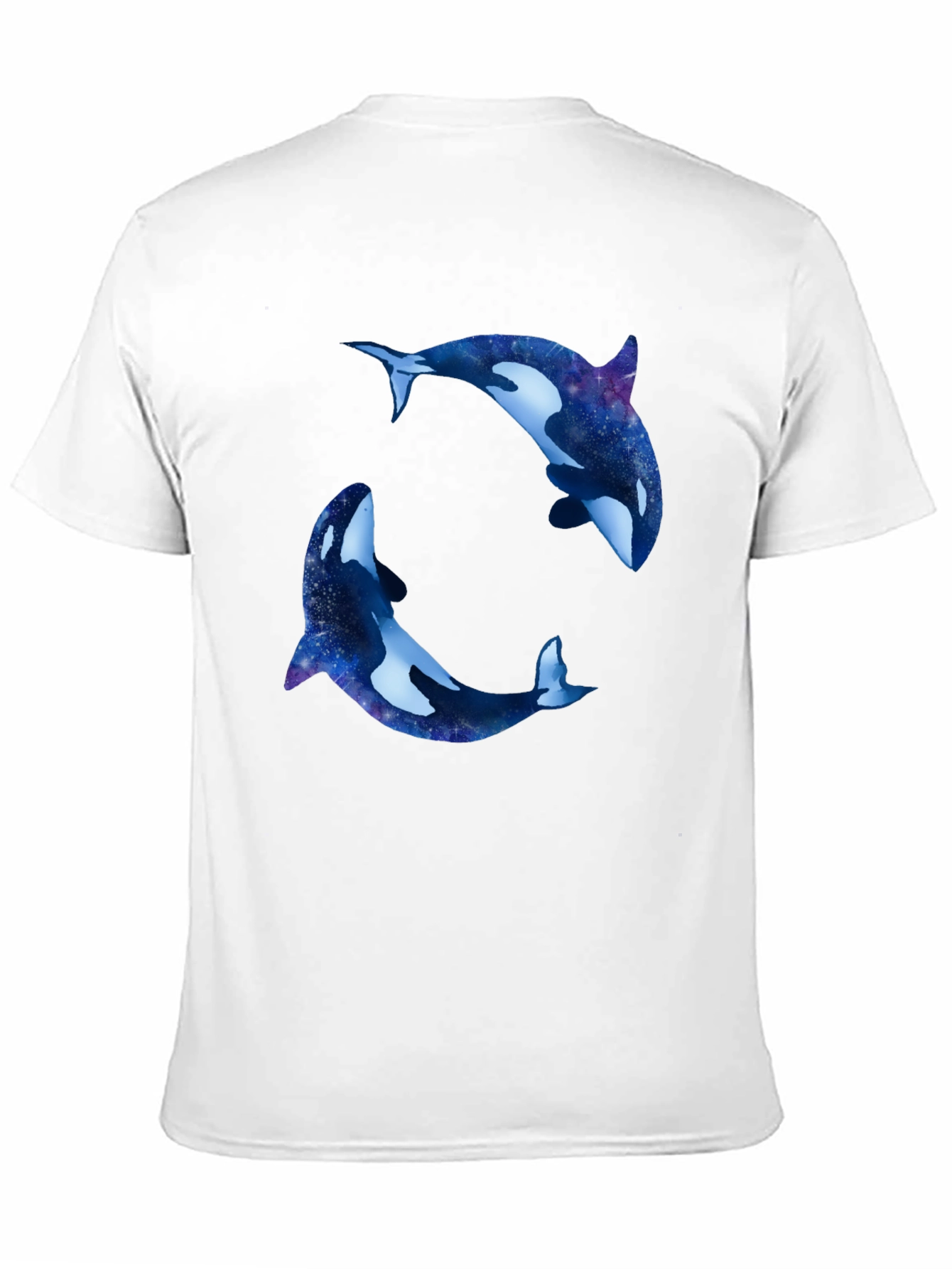 Orca Galaxy T-Shirt - Black Cotton Blend