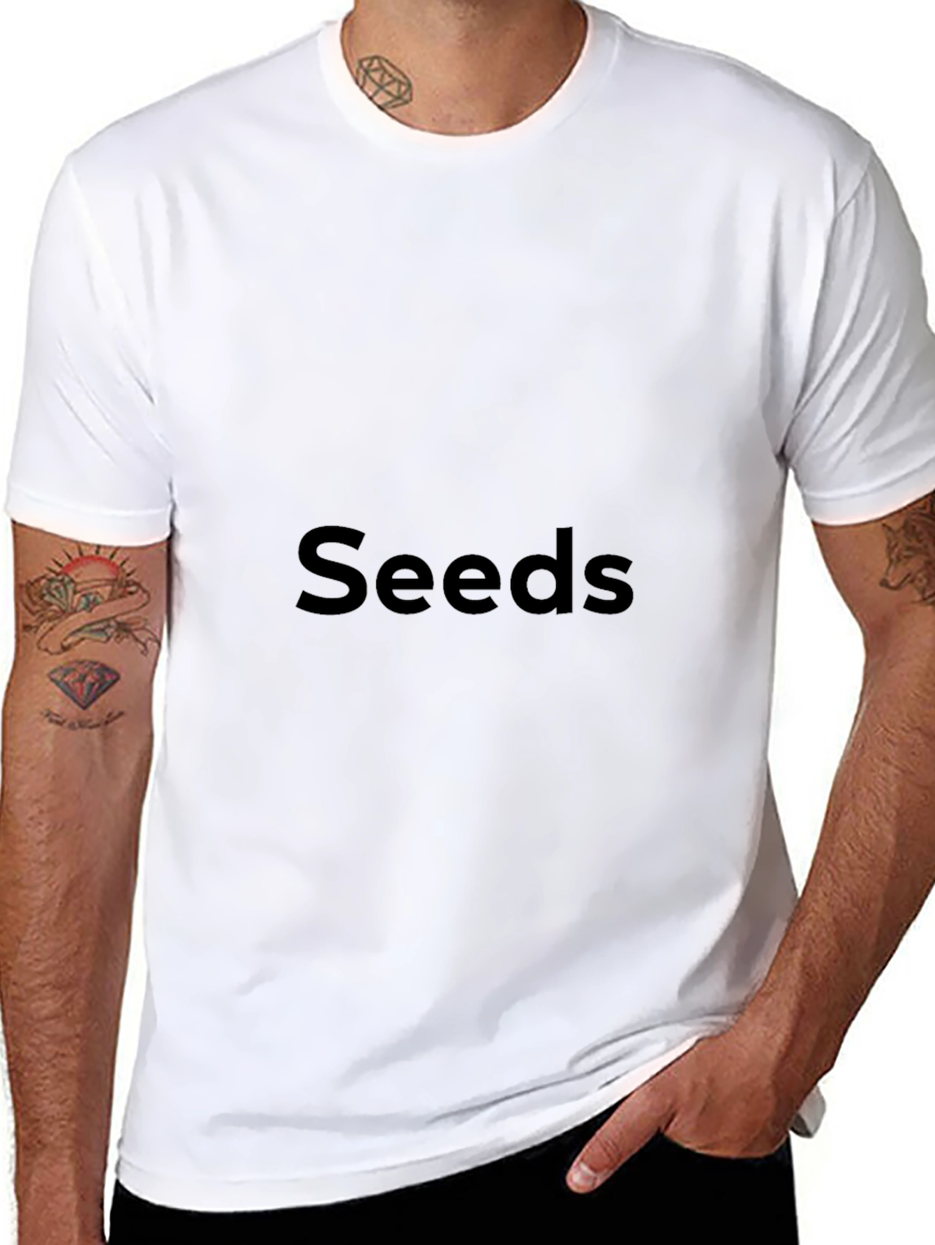 Mens Black Seeds Graphic Tee