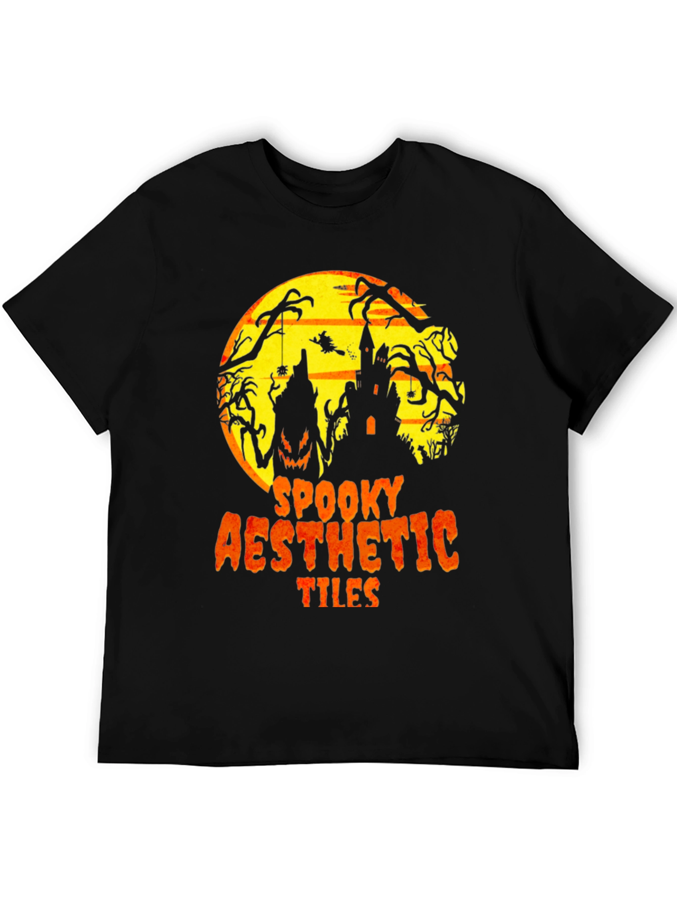 Spooky Aesthetic Tiles Graphic T-Shirt