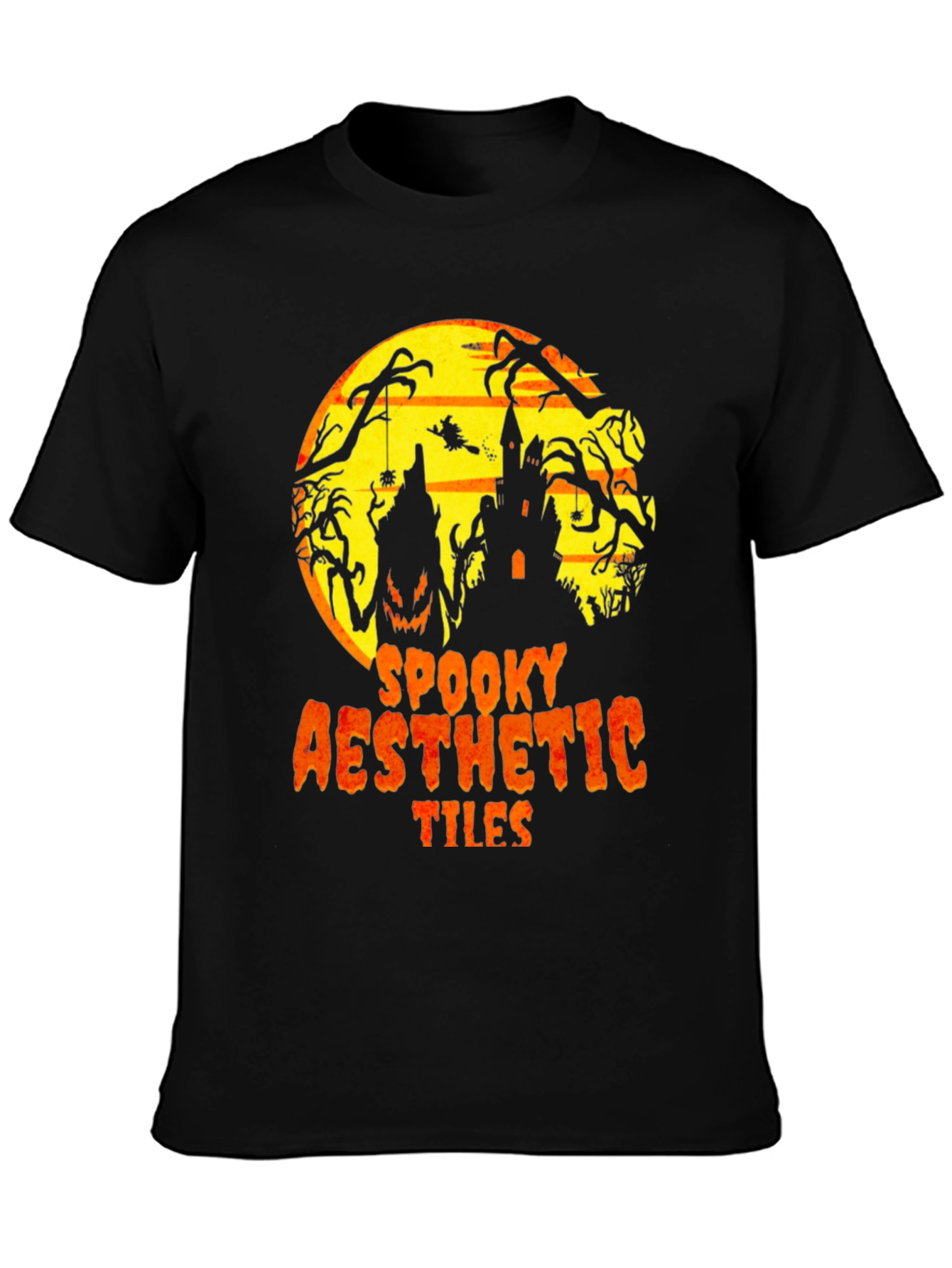 Spooky Aesthetic Tiles Graphic T-Shirt