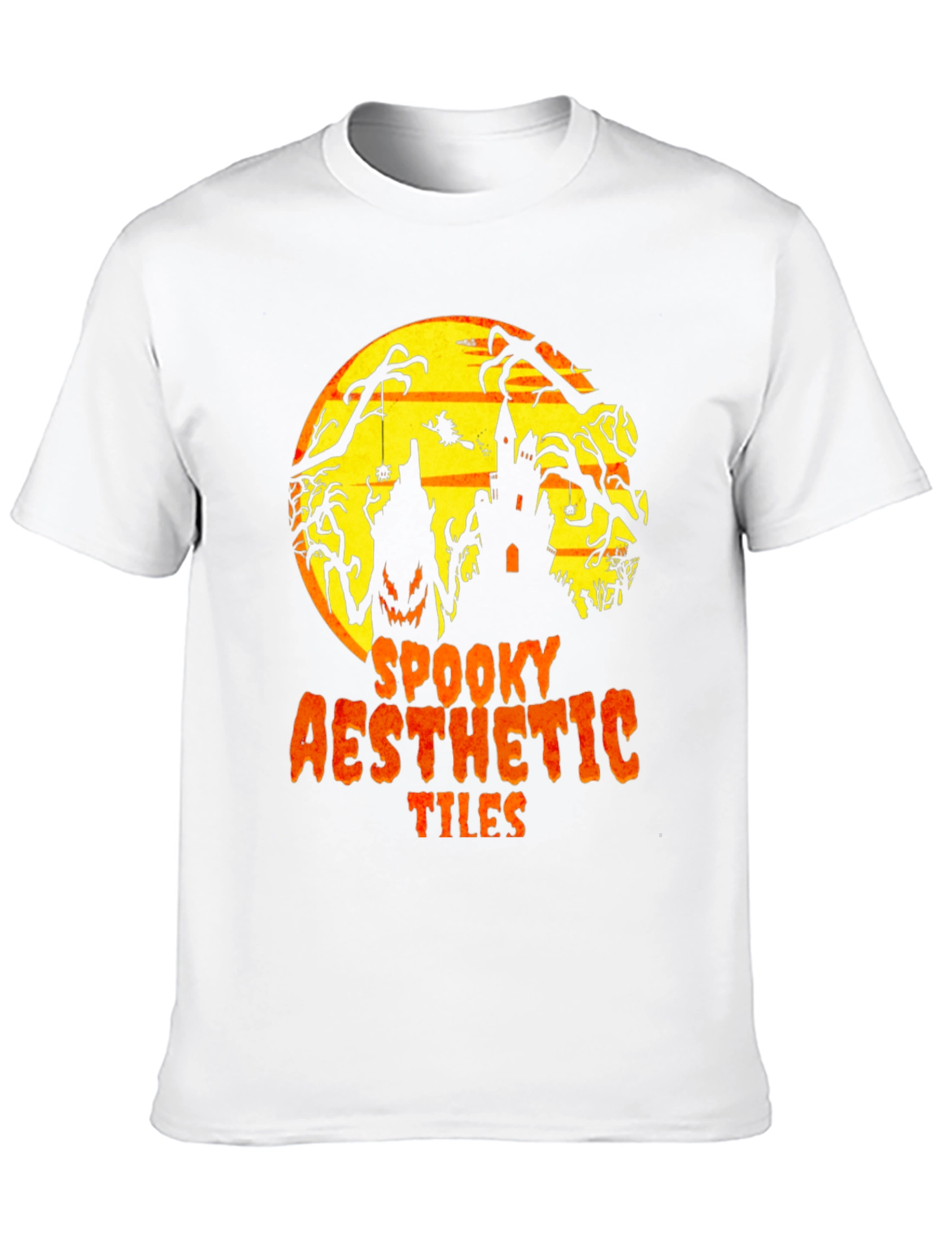 Spooky Aesthetic Tiles Graphic T-Shirt