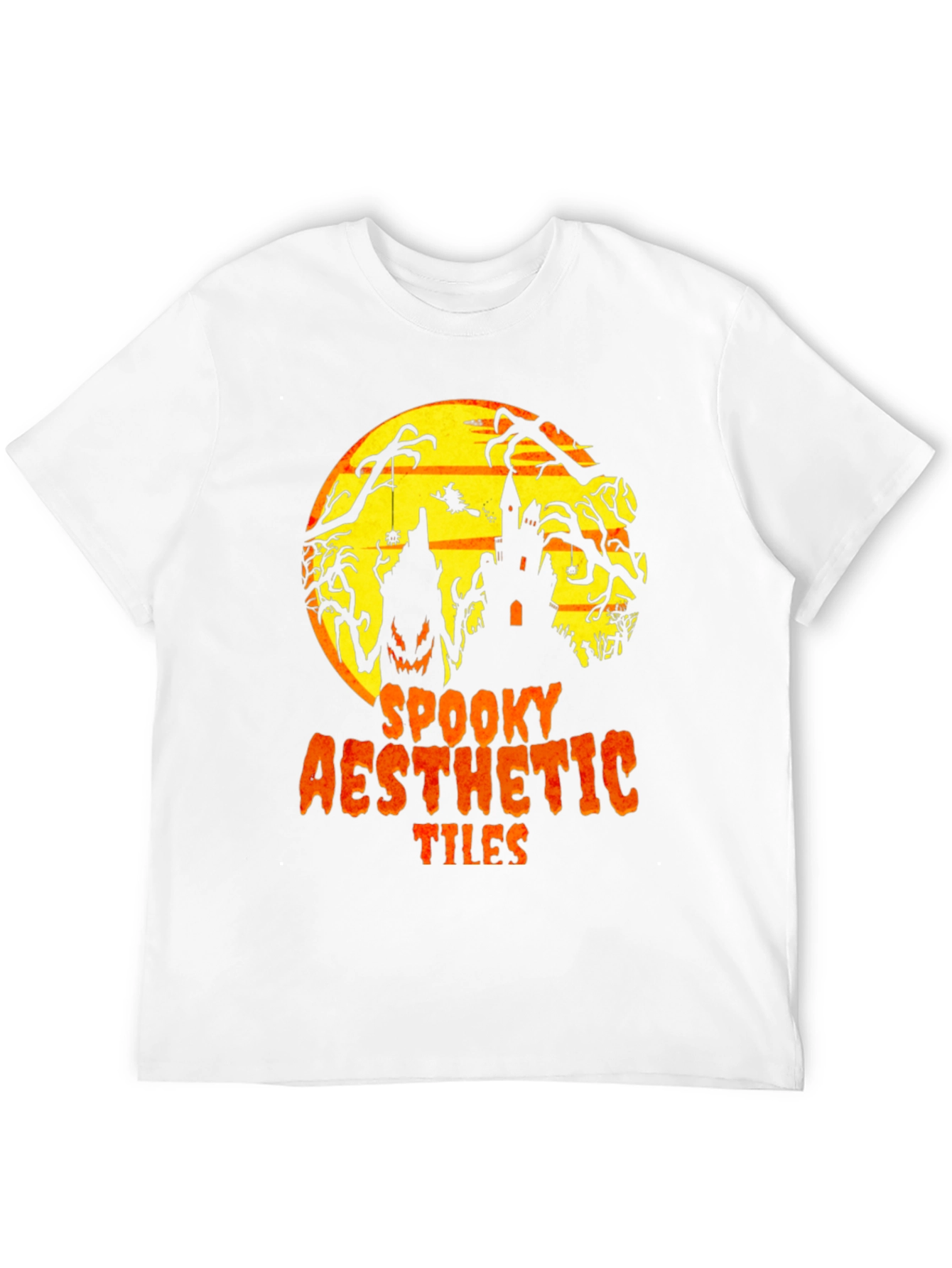 Spooky Aesthetic Tiles Graphic T-Shirt