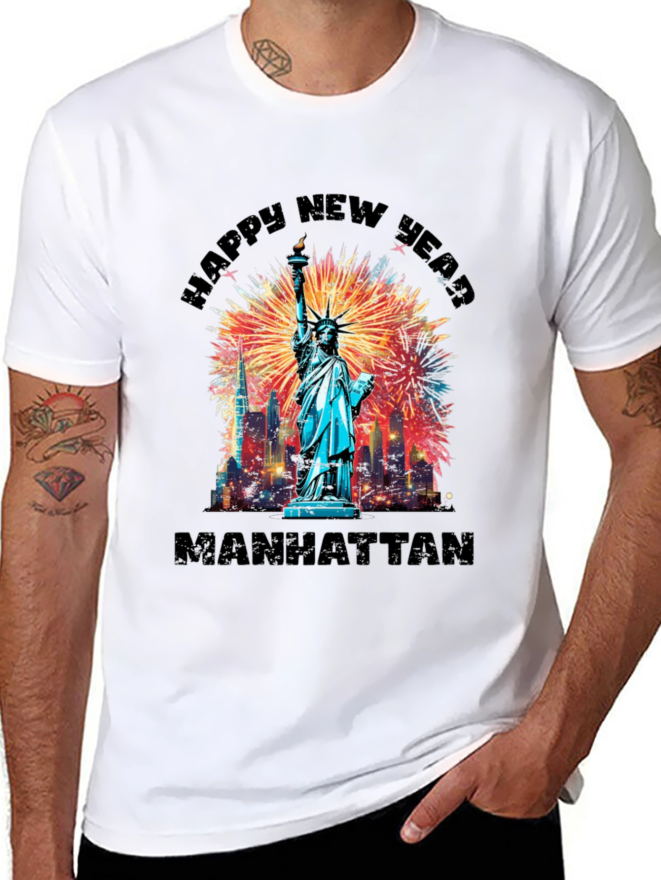 Happy New Year Manhattan T-Shirt