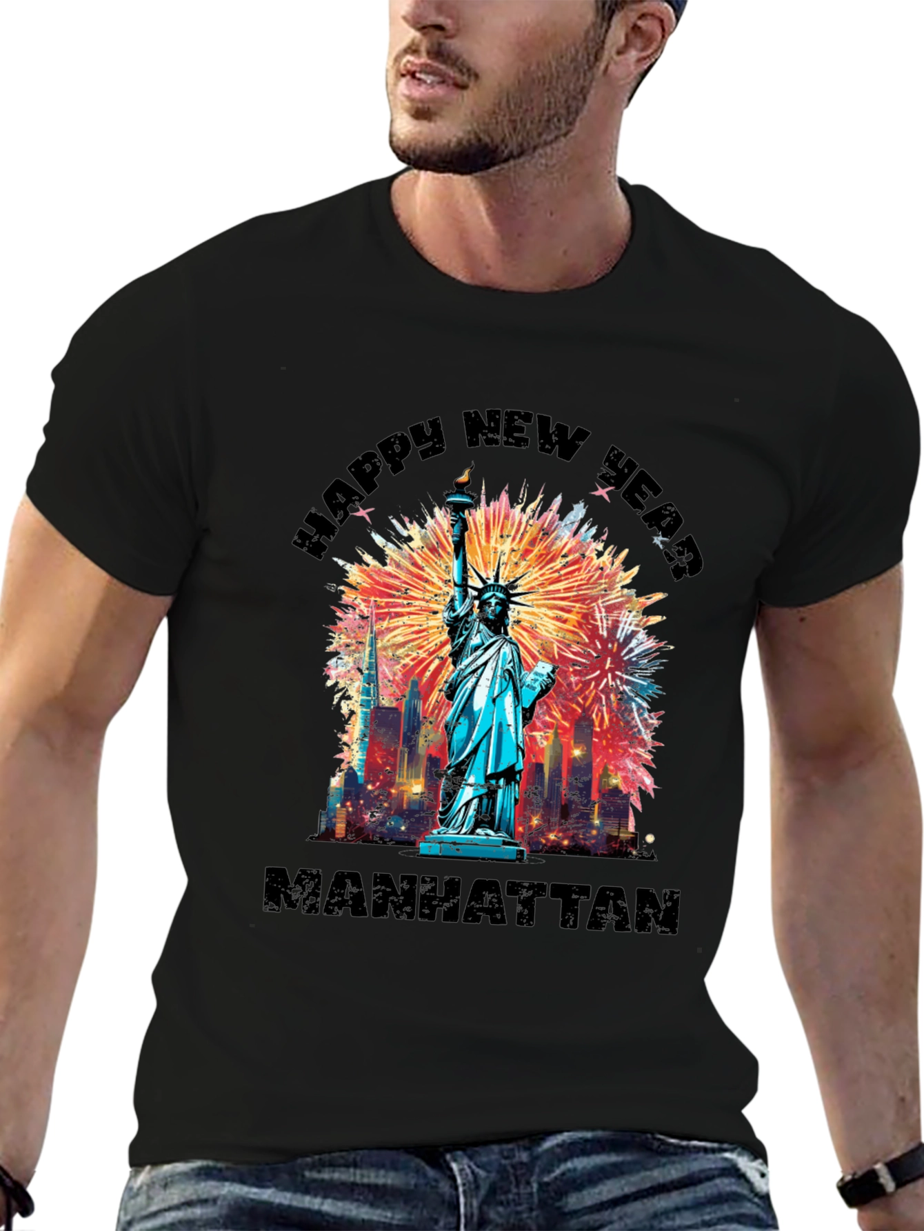 Happy New Year Manhattan T-Shirt