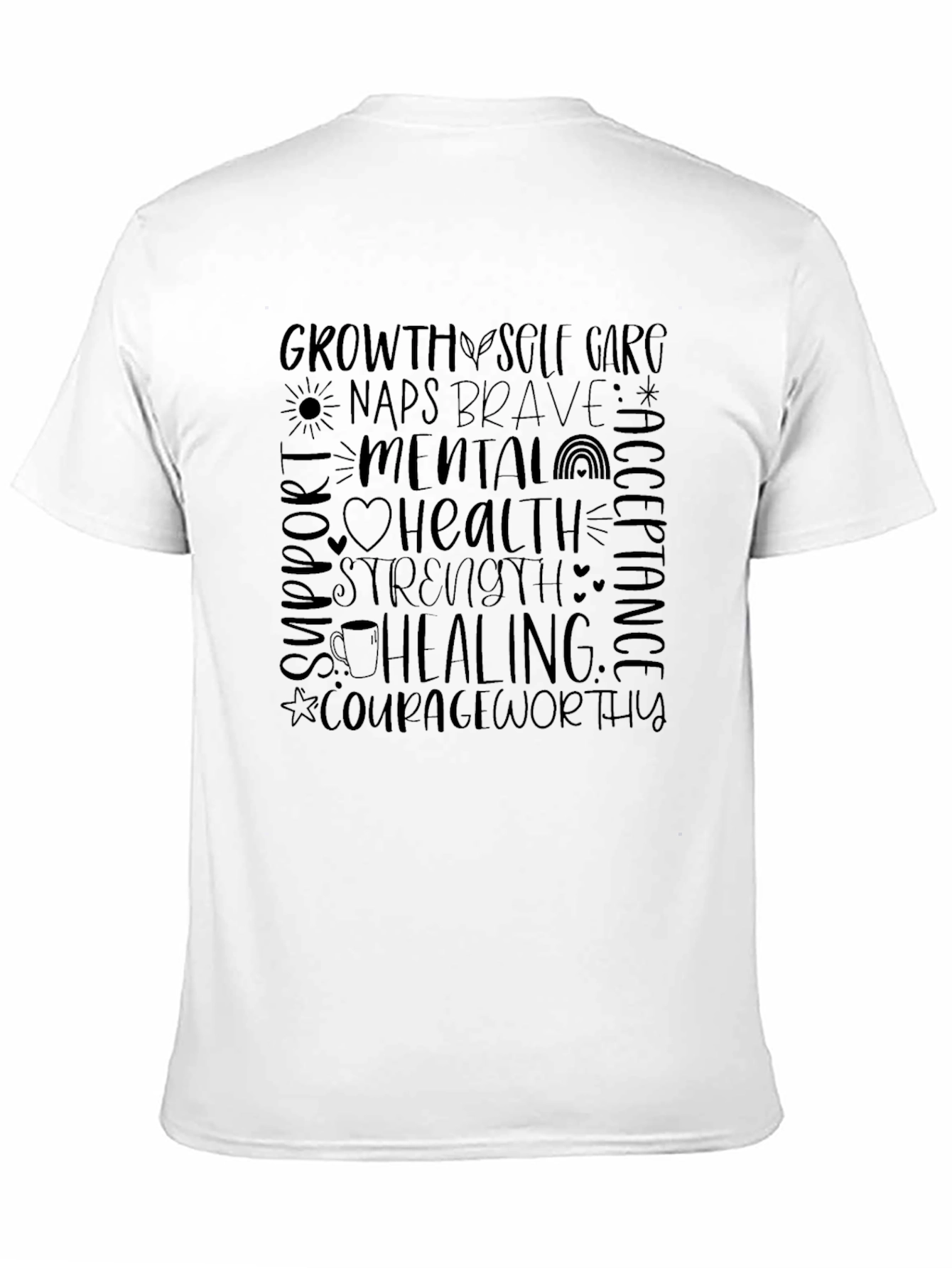 Mental Health Empowerment T-Shirt - Black