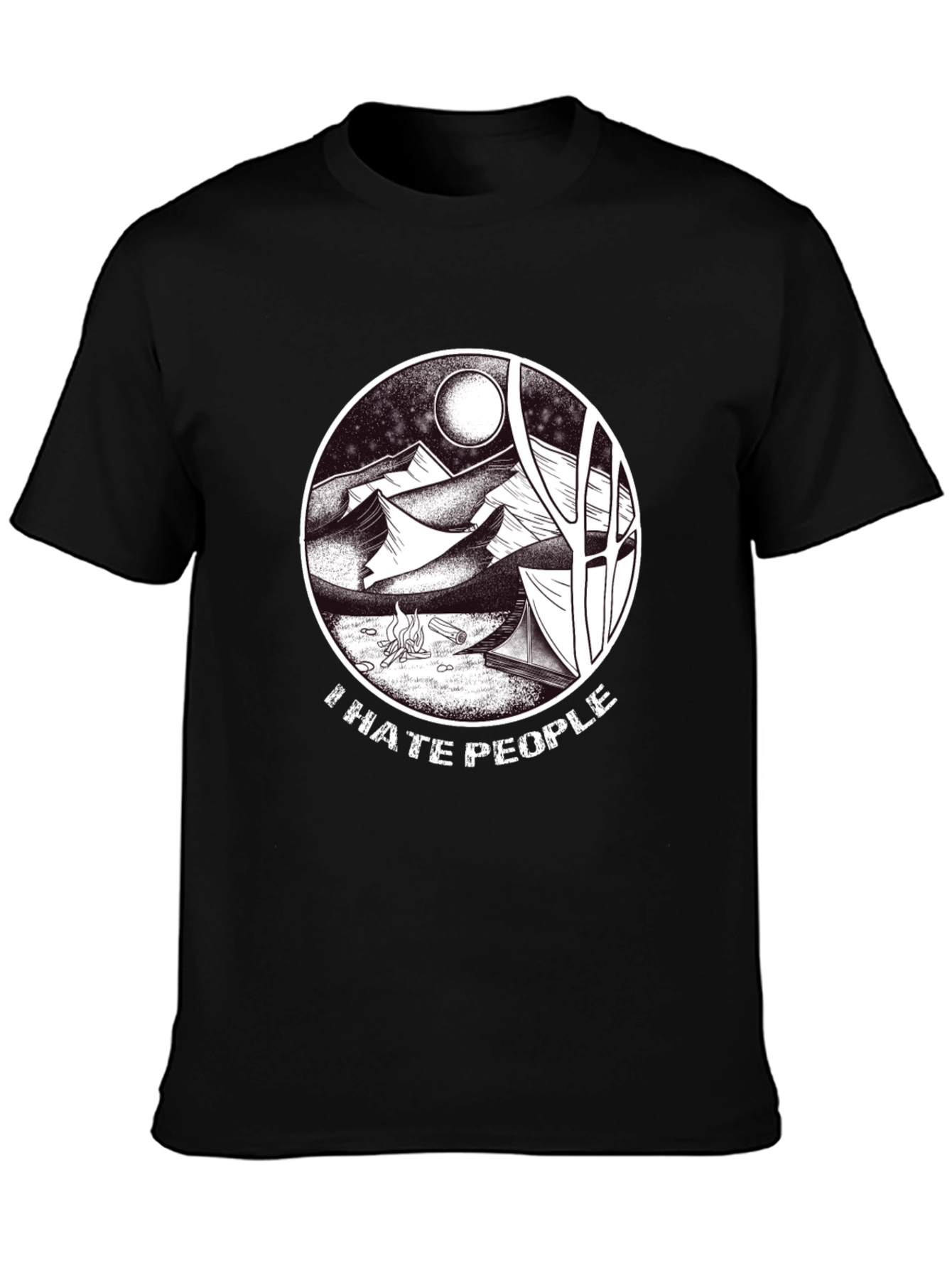 I Hate People Camping T-Shirt - Nature Lovers Tee