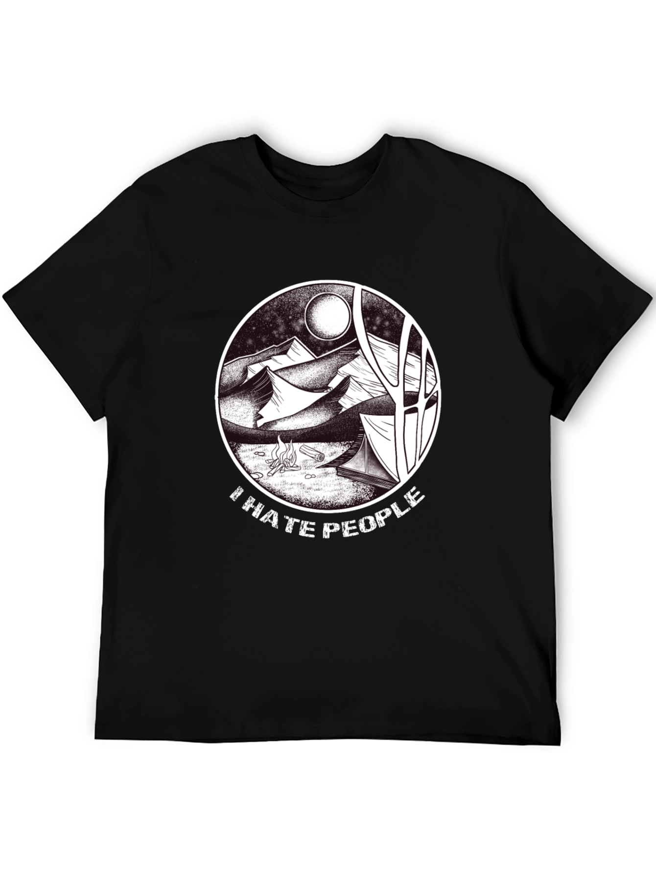 I Hate People Camping T-Shirt - Nature Lovers Tee
