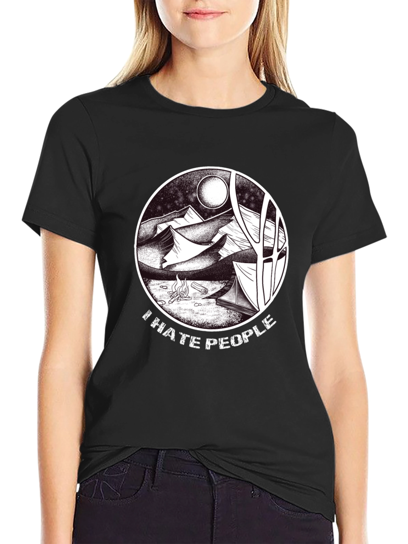 I Hate People Camping T-Shirt - Nature Lovers Tee