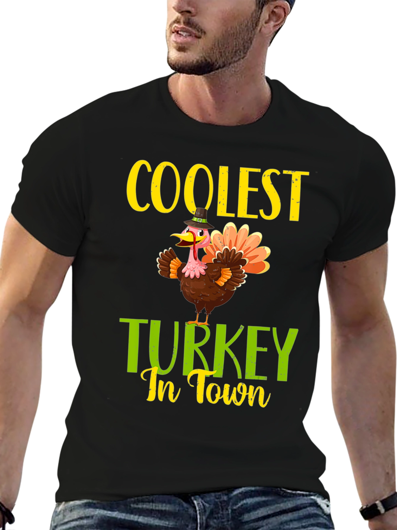 Coolest Turkey In Town Thanksgiving T-Shirt
