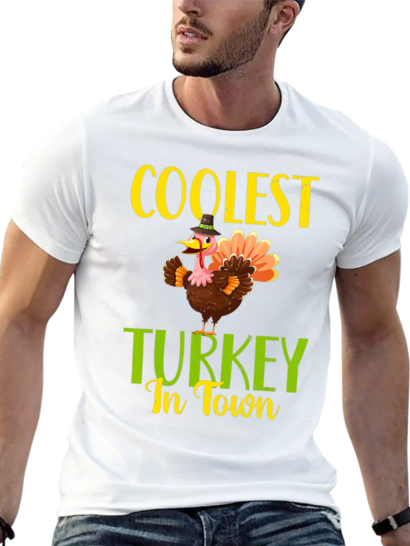 Coolest Turkey In Town Thanksgiving T-Shirt